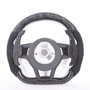 Ever-Carbon Racing ECR <span class=keywords><strong>Volant</strong></span> LED en fibre de carbone forgé en cuir suédé personnalisé de haute qualité pour <span class=keywords><strong>volant</strong></span> Audi R8 - Product Image 6