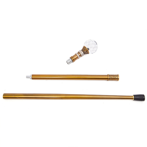 Bastón Transparente con Punta de Bola, Bastón, Cetro, Bastón Metálico Creativo <span class=keywords><strong>para</strong></span> <span class=keywords><strong>Caballero</strong></span>, Bastón Moderno y Elegante - Product Image 6