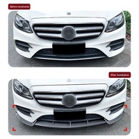 Spoiler de pare-chocs avant pour Mercedes-Benz Classe E W213 C238 Coupé Sport pré-lifting 2016-2020 ABS noir brillant