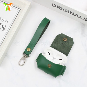 Estuche para Auriculares Inalámbricos Bluetooth/Funda Protectora de Cuero, Bolsa para Auriculares de Cuero PU, Funda de Carga para Auriculares - Product Image 3