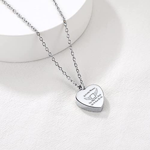 Crematie Sieraden Rvs Urn Ketting Voor Crematie Begrafenis Hartvormige As Memorial Hanger Met Vulling Kit - Product Image 5
