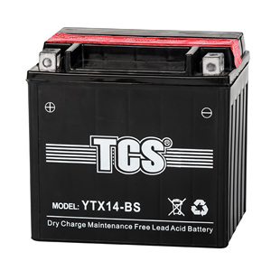 Batería de Motocicleta de Celda Seca TCS <span class=keywords><strong>YTX14</strong></span>-<span class=keywords><strong>BS</strong></span> de 12 Voltios - Product Image 2
