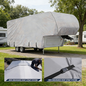 <span class=keywords><strong>Housse</strong></span> de camping-car Bestway Custom à <span class=keywords><strong>4</strong></span> couches et 5 roues pour caravanes et camping-cars, protection UV, tissu non tissé durable, utilisation quatre <span class=keywords><strong>saisons</strong></span> - Product Image 4