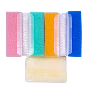MUNKCARE แปรงฟองน้ำอาบน้ำเด็ก 8x5x3.5 ซม. แปรงนวดพลาสติกสำหรับการฝึกประสาทสัมผัสของทารก - Product Image 3