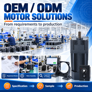 Motore <span class=keywords><strong>a</strong></span> Induzione Monofase con Riduttore 180W AC <span class=keywords><strong>a</strong></span> Velocità Variabile 220V per Dispositivi di Agitazione da Laboratorio - Product Image 6