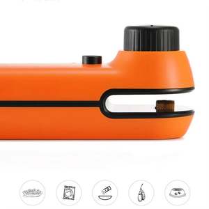 Mini sellador al vacío portátil recargable por USB con cortador incorporado y bolsas de vacío sin BPA para sellado al vacío de alimentos Sous Vide - Product Image 5