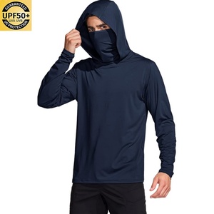 เสื้อฮู้ดตกปลาแขนยาว UPF 50 พิมพ์ลายโลโก้ตามสั่ง แห้งเร็ว ป้องกันแสงแดด ป้องกันรังสียูวี เสื้อผ้าสำหรับตกปลา - Product Image 5