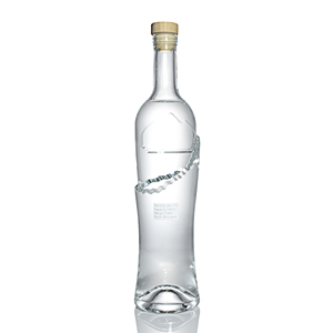 Bouteille en verre élégante et personnalisée gravée, vide, 750 ml, pour Tequila, Gin, <span class=keywords><strong>Whisky</strong></span>, Vodka, Liqueurs, Spiritueux, Alcool, avec bouchon en bois - Product Image 2
