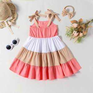 Gran oferta 2025, nuevo diseño, ropa personalizada para bebés, ropa suave para niños, vestido de tiras para niñas, bonito chaleco para bebés, vestido para niñas - Product Image 1