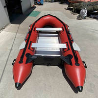 Chine 3.6M Hypalon Sport Cabine Cruiser Rigide Passager Aéroglisseur Canoë Bateau Gonflable Avec Moteur