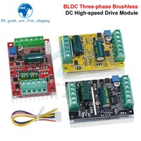 Contrôleur de moteur CC sans balais triphasé BLDC 6-60V 300/380/400W 35/25/20A, carte de commande PWM pour moteur à effet Hall 12V 24V 48V