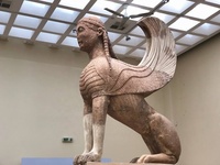 Statue de Sphinx en marbre sculpté à la main, personnalisée par l'usine BringFine, avec garantie de 5 ans pour collection intérieure/extérieure