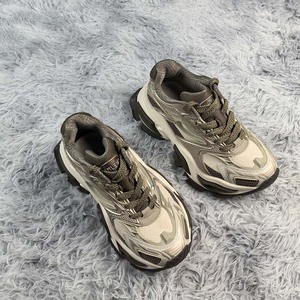 Women's Sporty Basketball-Style Casual Sports Running <b>Sneakers</b> Genuine Leather Walking <b>Shoes</b> Height Increasing Cushioning Rubber - Product Image 3