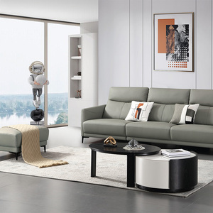 Canapé-<span class=keywords><strong>lit</strong></span> en cuir véritable de qualité commerciale, structure en bois massif durable, design sectionnel moderne pour les hôtels 5 étoiles haut de gamme - Product Image 1