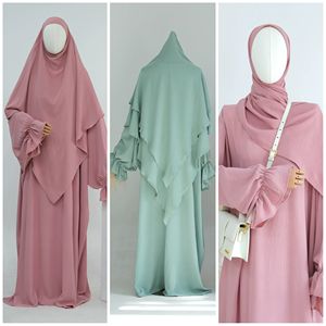 Robe Longue Musulmane en Polyester Respirant de Haute Qualité, Vente en Gros Grandes Tailles, Couleur Unie, Style Moyen-Orient Dubaï Turquie - Product Image 2