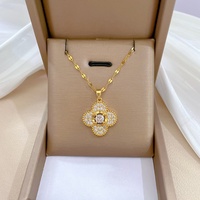 Collier porte-bonheur en or 18 carats plaqué or, bijoux haut de gamme, charme féminin, chaîne de clavicule, pendentif, cadeau de mariage de festival