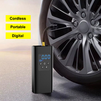 Gonfleur de Pneus Électrique Numérique Automatique 4500 mAh 19 mm Sans Fil 150 psi Compresseur pour Voiture Vélo Ballons