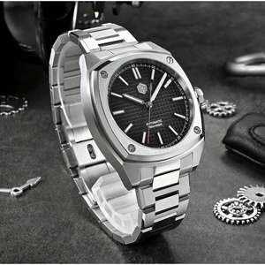 Montre de sport de luxe pour homme San Martin SN0026-G-B1, design original, boîtier carré, classique, automatique, mécanique - Product Image 5