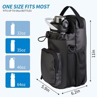 Sac de sport magnétique de voyage pour bouteille d'eau, pochette réglable pour bouteille d'eau, sac de sport magnétique robuste pour bouteille d'eau