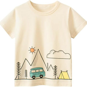 Enfant en bas âge garçon tricoté coton t-shirt personnalisé Applique Boutique vêtements été enfants garçon vêtements chemise à bas prix usine directe - Product Image 2