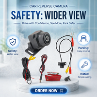 Caméra Universelle Grand Angle Panoramique AHD Fisheye HD pour Aide à la Marche Arrière avec Vision Nocturne et Double Signal pour Écran Android de Voiture