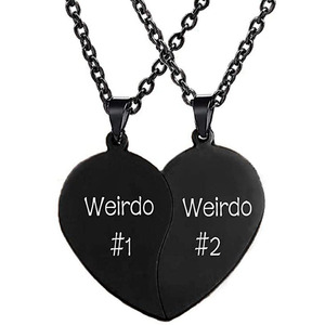 Collane per Migliori Amici, Collana BFF per 2, Regali di San Valentino, Collana con Cuore Diviso per Amici Speciali <span class=keywords><strong>1</strong></span> <span class=keywords><strong>Amico</strong></span> Speciale 2 Migliori Amici - Product Image 3