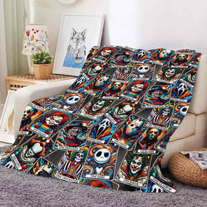 ผ้าห่มฟลีซพิมพ์ลายตัวละครฮาโลวีนปี 2026 แบบพกพา ใช้ได้ทั้งที่บ้านและเดินทาง เหมาะเป็นของขวัญสำหรับเด็กและผู้ใหญ่ - Product Image 5