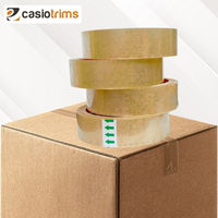 Cinta Adhesiva Acrílica Transparente de una Cara - Sellado Seguro para Cajas de Cartón, Protección de Envío sin Daños, Fabricada por BD