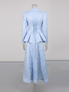 <span class=keywords><strong>Abito</strong></span> Peplum ELFEDA per Donne, Fatto <span class=keywords><strong>a</strong></span> Mano in Misto Cotone Jersey con Pietre, Collo <span class=keywords><strong>a</strong></span> Barchetta Lungo, Spalline <span class=keywords><strong>a</strong></span> Costine, Vestito di Lusso per Ufficio e Occasioni Speciali - Product Image 6