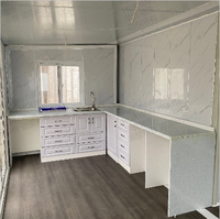 Maison préfabriquée mobile de luxe extensible en conteneur de 40 pieds, 20 pieds, 30 pieds, couleur personnalisée, villa à 5 chambres, maison portable, salle de sport moderne