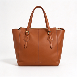 Bolso de mano grande marrón para mujer, bolso clásico con asa superior, bolso práctico y espacioso para el trabajo, viajes de negocios, uso diario - Product Image 6