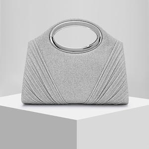 Nuova Borsa da Sera Plissettata con Paillettes Lucide per Donna, Clutch Formale per Abiti da Cerimonia e Matrimoni, Regalo in Poliestere di Tendenza - Product Image 1
