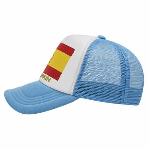 Gorra Trucker Personalizada con la Bandera de España, Malla Transpirable en la Parte Trasera y Visera Azul Claro, para Recuerdos Deportivos y Artículos para Fanáticos - Product Image 3