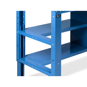 Fami WORK1536 établi réglable 150cm, plateau en bois, 4 tiroirs, demi-sommet et paroi perforée - Product Image 5