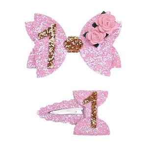 Pinzas para el Cabello de Niñas con Diseño de Calabaza de Halloween, 2 Piezas/Juego, Tela Brillante con Dibujos Animados, Accesorios para Fiestas - Product Image 5