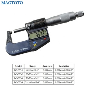 <span class=keywords><strong>0</strong></span>-<span class=keywords><strong>25Mm</strong></span> 25-50Mm 50-75Mm 75-100Mm Elektronische Digitale Buiten <span class=keywords><strong>Micrometer</strong></span> - Product Image 2