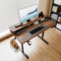Bureau de travail modulaire en bois résistant aux rayures, avec un seul moteur, conversion télescopique en métal, ergonomie, table électrique réglable en hauteur