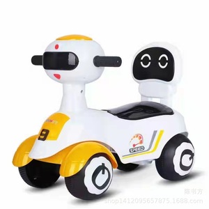 Ride On Car For Kids 4 Wheels Anti Tipping Plastic Toy Vehicle With Music Lights Age 1 3 Years - Product Image 4