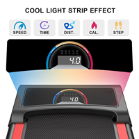 Tapis de course électrique sans fil pour la maison, mini tapis de marche portable sous le bureau avec écran LED