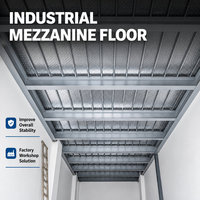 Tôle de plancher en acier |   Panneau à profil fermé pour installation à sec pour sols de mezzanines et de combles d'entrepôts industriels