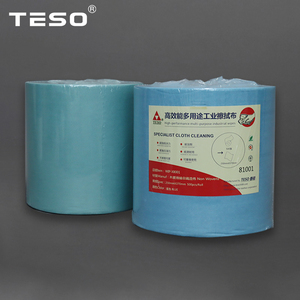 Cho sontara dùng một lần tẩy dầu mỡ wipers spunlace không dệt công nghiệp tự động làm sạch vải creped wipers - Product Image 1