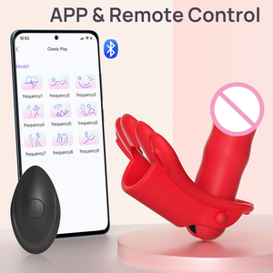 Vibrateur portable pour culotte, taille réglable, 10 vitesses de vibration, double stimulateur clitoridien et point G, rechargeable par USB, étanche au quotidien - Product Image 2