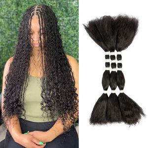 ผมต่อ Shoumei ขายดี ผมบราซิลแท้ 100% แบบดิบ ขนาด 12-30 นิ้ว ผมแท้แบบเรมี่ ลอนเปียกและหยักศก สำหรับถักเปียสไตล์โบฮีเมียน SDD - Product Image 3