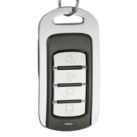Télécommande à quatre boutons en métal ABS, compatible avec la duplication et l'apprentissage, double fréquence, portée de 30 m, 1 an de garantie, compatible avec les portes de garage, sécurité