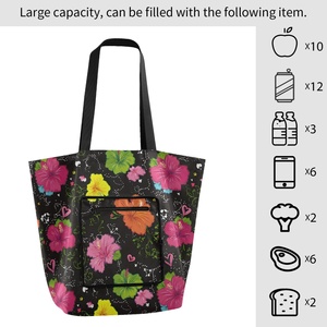 LOW MOQ Washable BFoldable Recycle <b>Shopping</b> Grocery Reusable Bag Polyester Grocery Supermarket Tote Bag <b>Shopping</b> Bag with Logo - Product Image 4