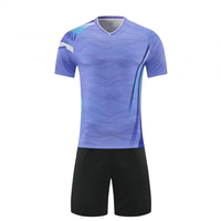 26-27 Jersey Sepak Bola Basket Kustom Musim Baru Retro Berkualitas Tinggi Bahan Polyester 100% Bernapas dengan Peregangan Empat Arah