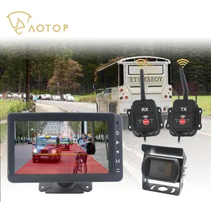 无线高清备份AI摄像头系统后视盲点行人车辆检测警告倒线摄像头监控系统