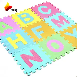 2024 Newest Favorable Beautiful and safe Number playmats EVA foam alphabet puzzle mat for kids