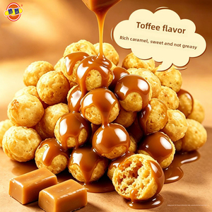 Bolas de Maíz Caramelizadas con <span class=keywords><strong>Toffee</strong></span> Dulce Listas para Comer, Semiblandas, Sin Grasas Trans, OEM, Marca Privada, Venta al por Mayor para Supermercados y Cines - Product Image 2