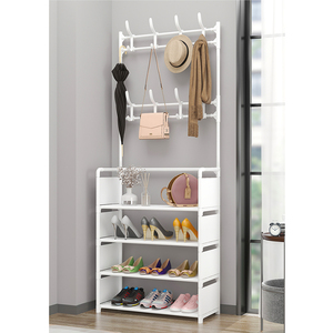 Estante para sombreros <span class=keywords><strong>de</strong></span> 4 capas, soporte para zapatos <span class=keywords><strong>de</strong></span> bebé y adulto, <span class=keywords><strong>de</strong></span> hierro y Metal, ajustable - Product Image 5